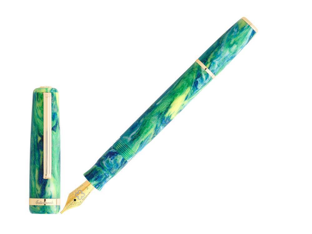 Stylo Plume Esterbrook JR Beleza, Résine, Vert, Plaqué or, EJRBA