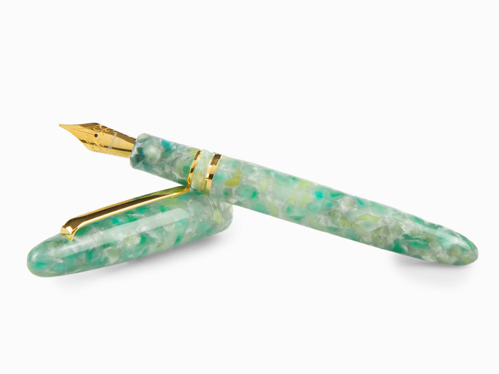 Stylo Plume Esterbrook Estie Sea Glass, Résine, Plaqué or, ESG816