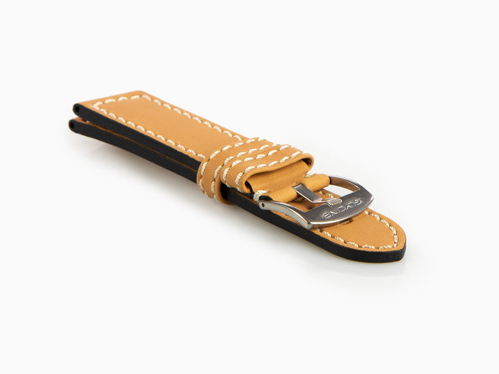 Glycine, Bracelet en cuir, 24mm, Marron, LB7BHH-24