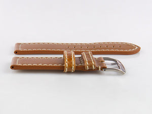 Glycine, Bracelet en cuir, 24mm, Marron, LB7BHOL-24