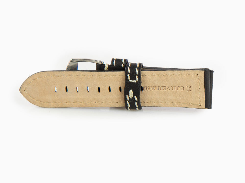 Glycine, Bracelet en cuir, 23mm., Marron, LB9BXS-24