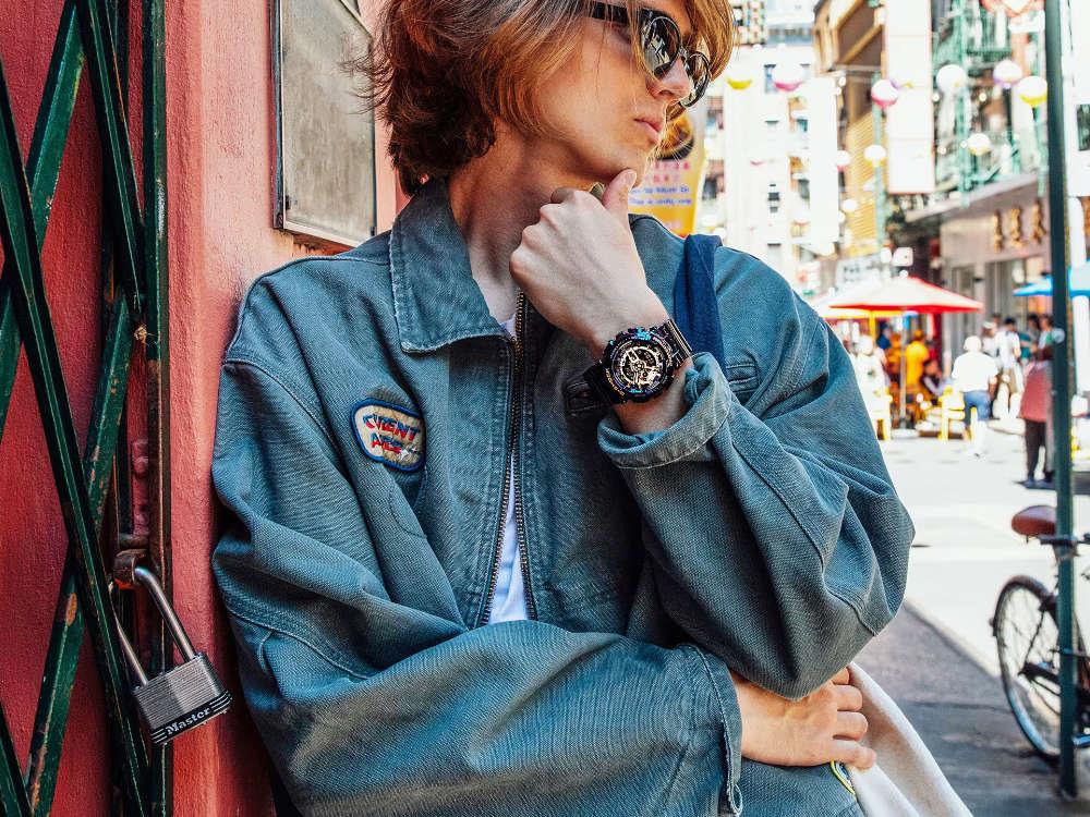 Montre à Quartz G-SHOCK Casio Classic, Résine, Noir, 55 × 51.2mm, GA-110GB-1AER