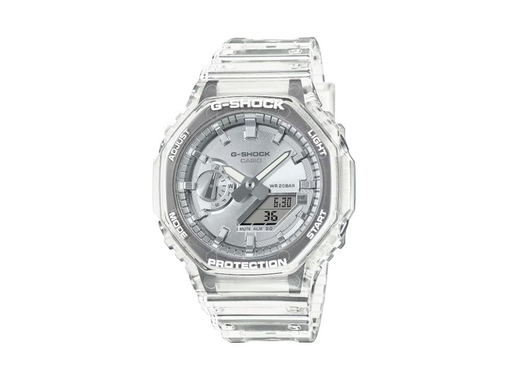 Montre à Quartz G-SHOCK Casio Classic Bright Metallic, Argent, GA-2100BM-7A8ER