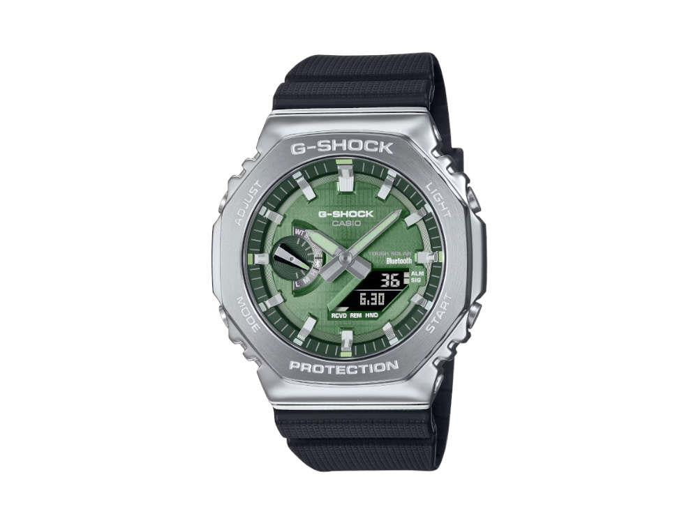 Montre à Quartz G-SHOCK Casio G-Steel, Vert, 49.3mm × 44.4mm, GBM-2100A-1A3ER