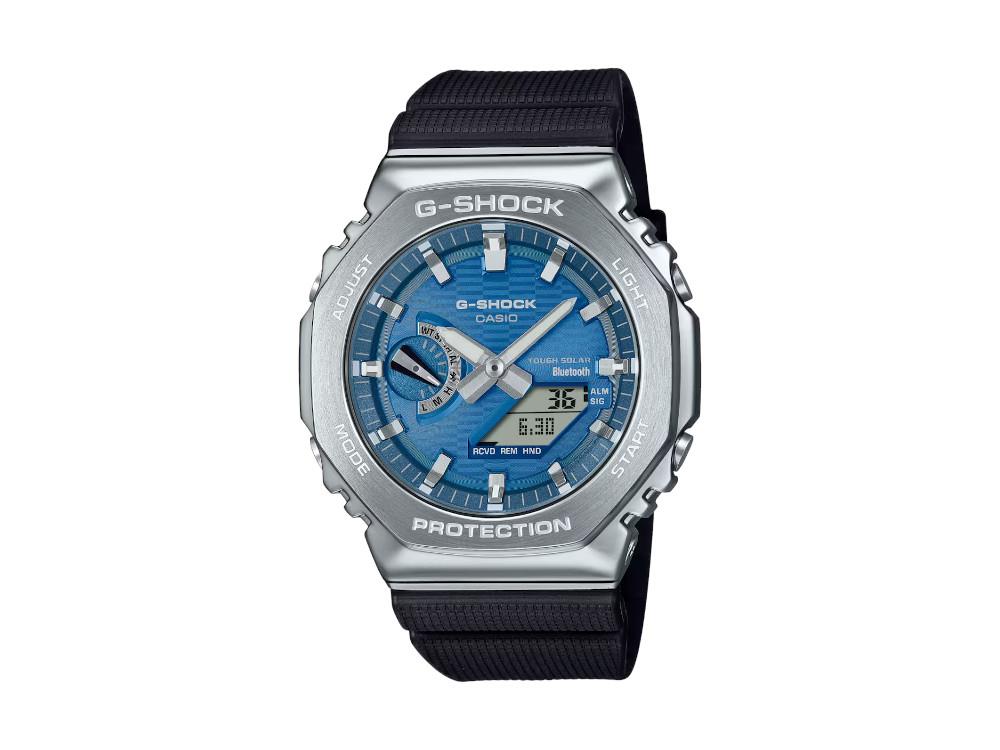 Montre à Quartz G-SHOCK Casio G-Steel, Bleu, 49.3mm × 44.4mm, GBM-2100A-2BER