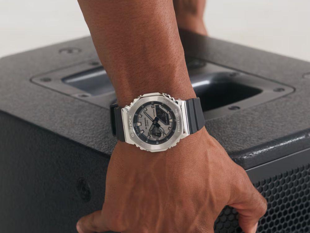 Montre à Quartz G-SHOCK Casio G-Steel, Gris, 49.3mm × 44.4mm, GM-2100-1AER