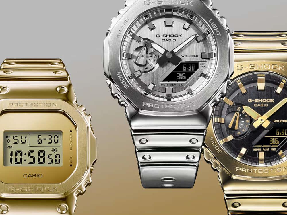 Montre à Quartz G-SHOCK Casio G-Steel, Argent, 49.3mm × 44.4mm, GM-2100YM-8AER