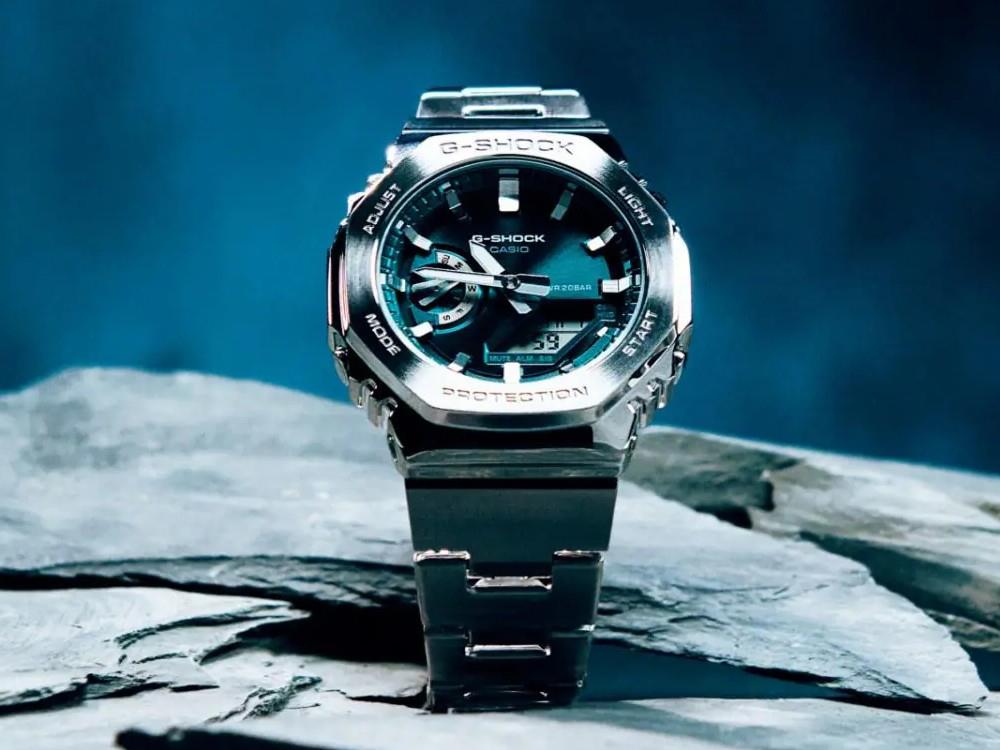 Montre à Quartz G-SHOCK Casio Classic, Vert, 49.3mm × 44.4mm, GM-2110D-3A1ER