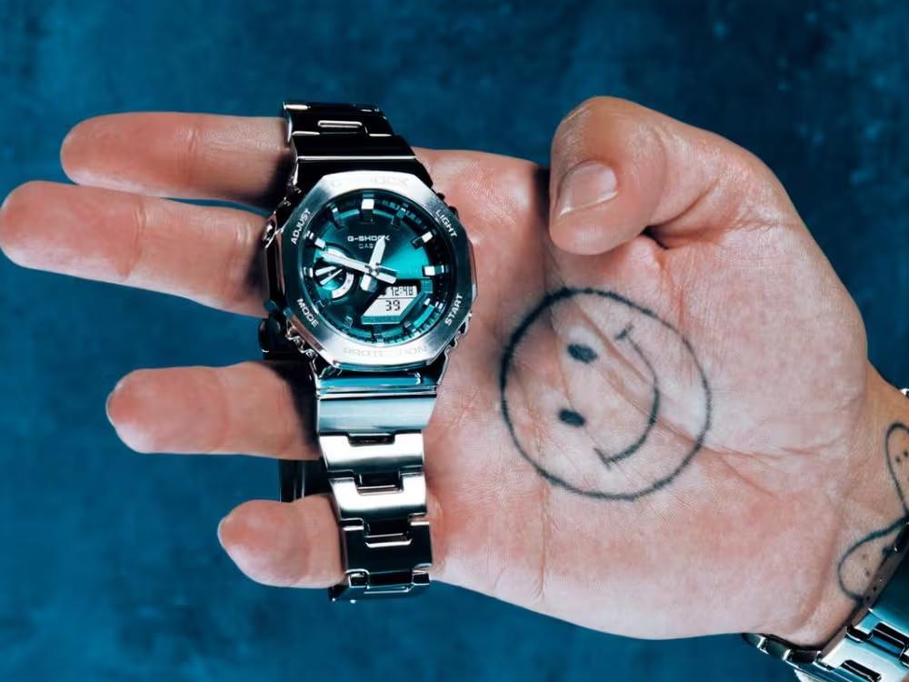 Montre à Quartz G-SHOCK Casio Classic, Vert, 49.3mm × 44.4mm, GM-2110D-3A1ER