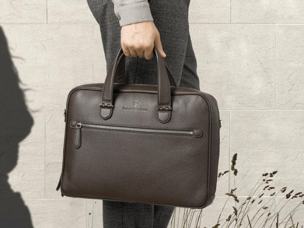 Porte documents Graf von Faber-Castell Cashmere, Cuir de Veau, Marron, 118684