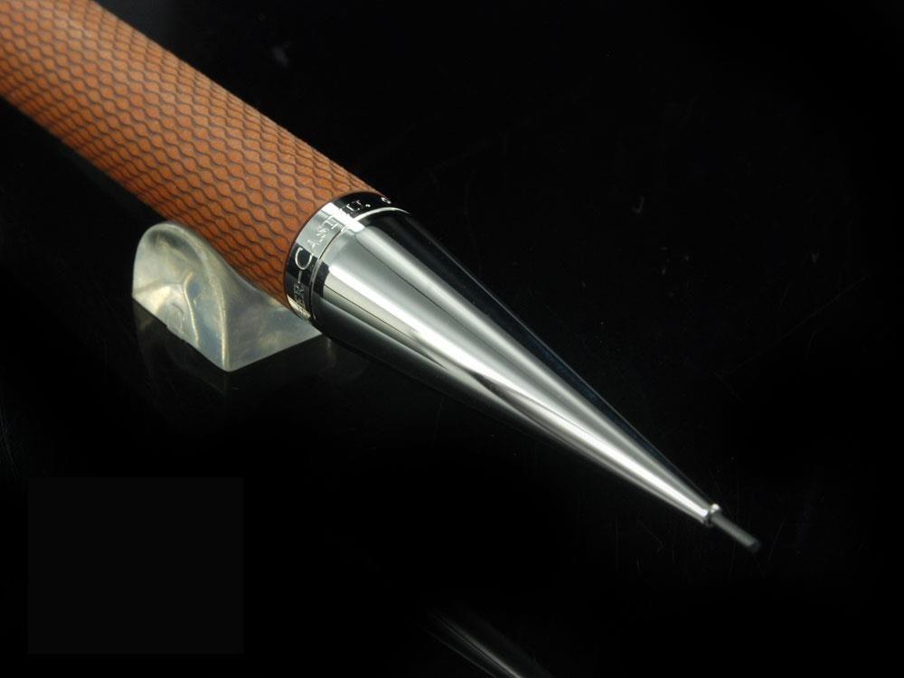 Portemine Graf von Faber-Castell Guilloche, Resine précieuse, Cognac, 0.7 mm