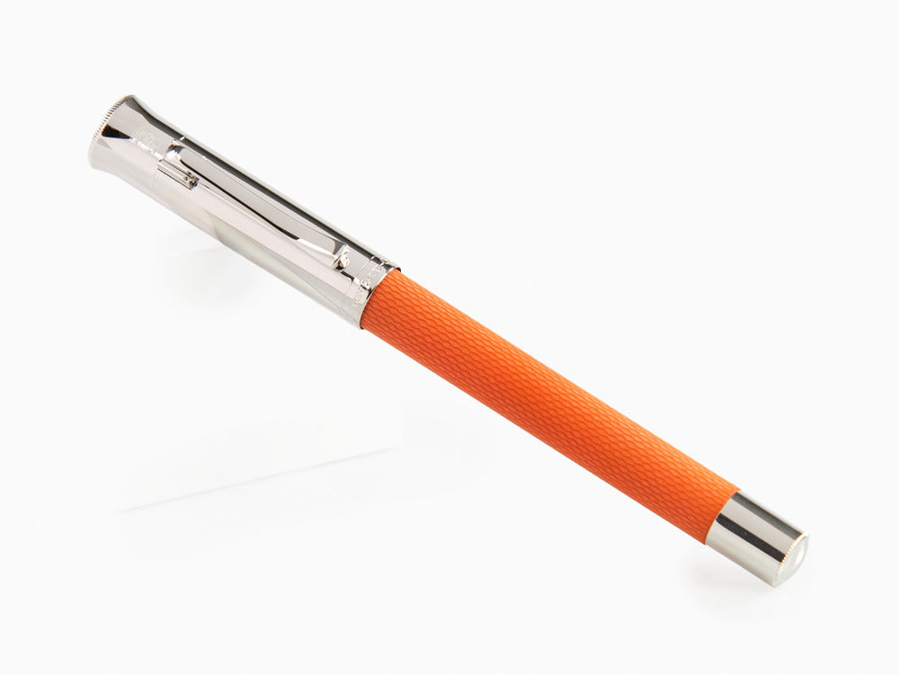 Stylo Plume Graf von Faber-Castell Guilloche, Resine précieuse, Orange