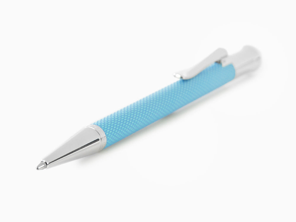 Stylo bille Graf von Faber-Castell Guilloche Gulf Blue, Resine précieuse, 145265