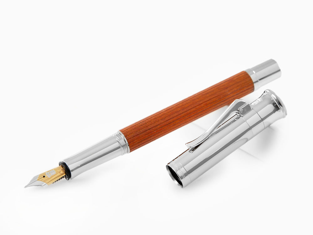 Stylo Plume Graf von Faber-Castell Classic, Bois de Pernambouc, Platine