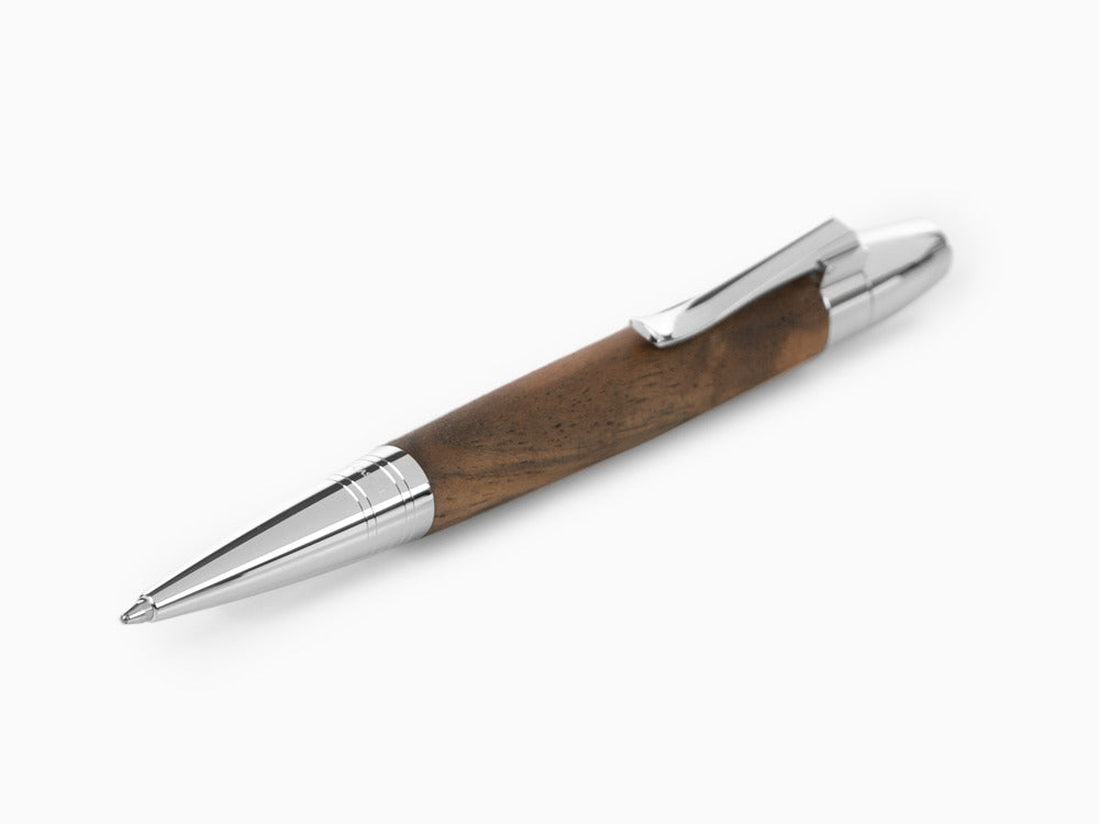 Stylo bille Graf von Faber-Castell Magnum, Bois du Caucase, Platine, 146387