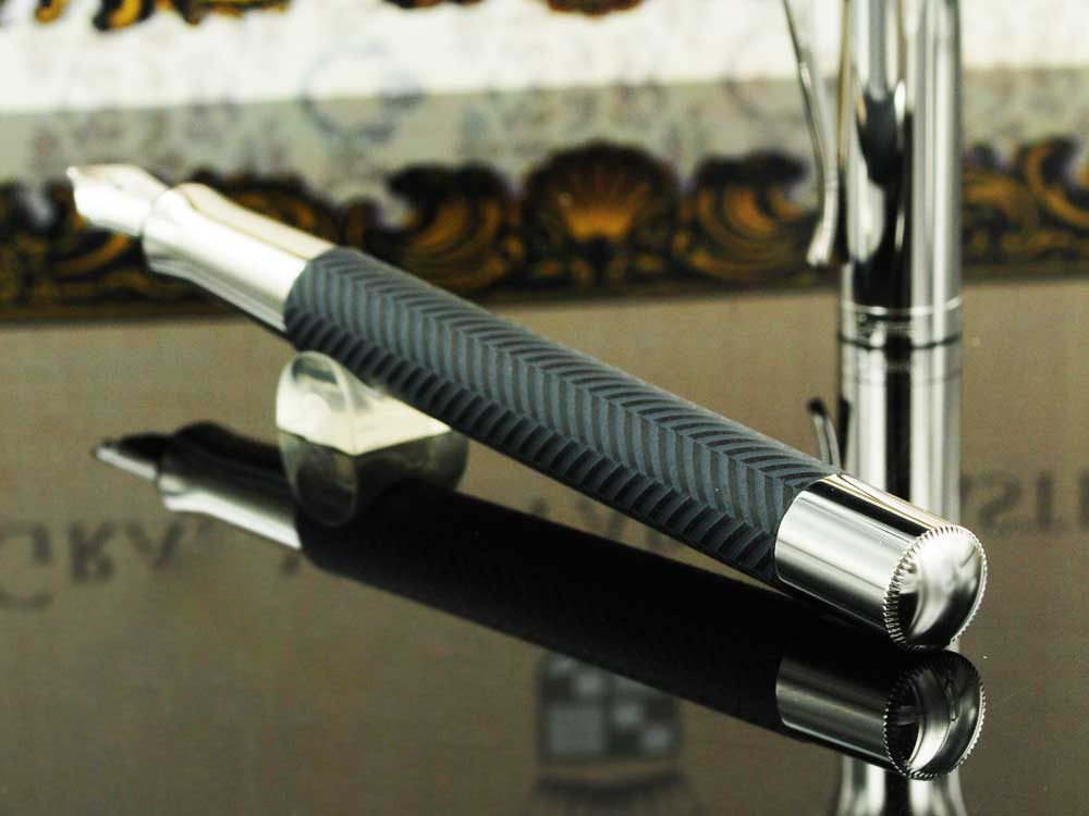 Stylo Plume Graf von Faber-Castell Guilloche Ciselé, Anthracite, 146700