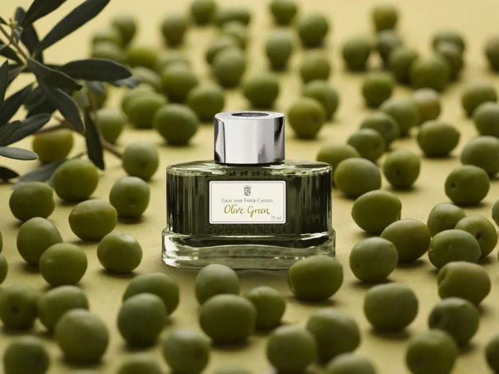 Encrier Graf von Faber-Castell Vert olive, 75ml, T141015