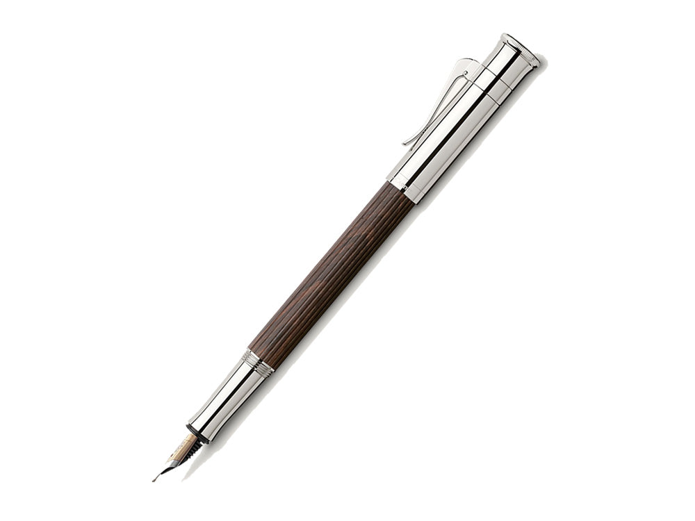 Stylo Plume Graf von Faber-Castell Classic, Bois de grenadille, Platine