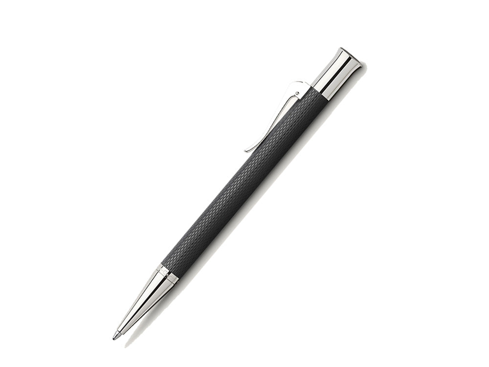 Stylo bille Graf von Faber-Castell Guilloche, Resine précieuse, Noir, 146530