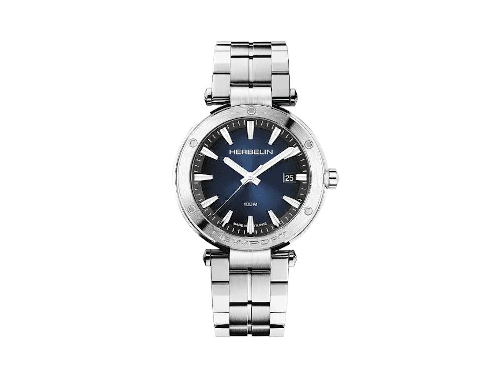 Montre à Quartz Herbelin Newport, Acier Inoxydable 316L, Bleu, 40.5 mm, 12288B15