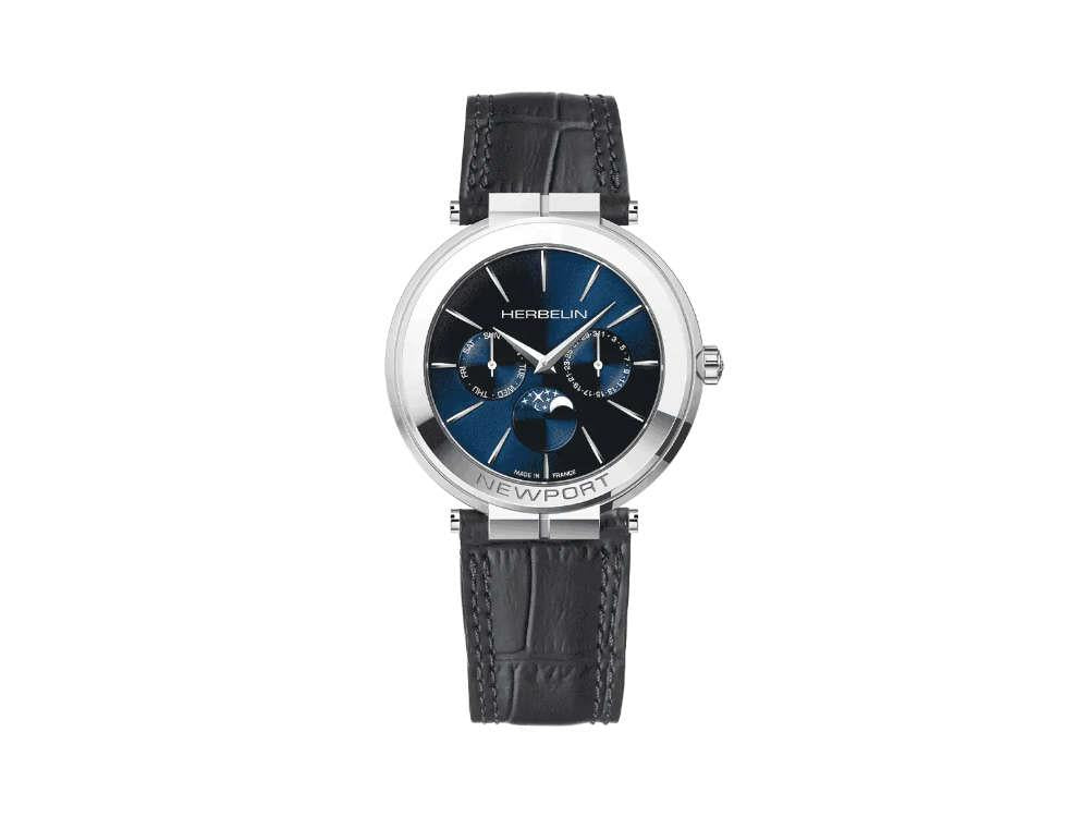 Montre à Quartz Herbelin Newport Slim Phase De Lune, 41.5 mm, 12722AP15