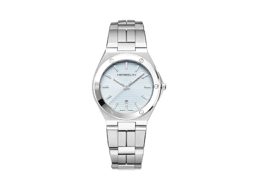 Montre à Quartz Herbelin Cap Camarat, Acier Inoxydable 316L, Bleu, 33 mm,14545B2