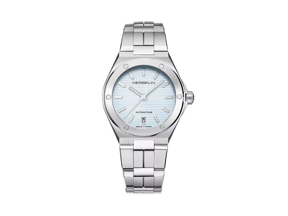 Montre Automatique Herbelin Cap Camarat, Acier Inoxydable 316L, Bleu, 1545B25