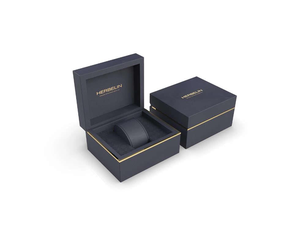 Montre Automatique Herbelin Cap Camarat, Acier Inoxydable, Bleu, 40.5mm, 1645B25