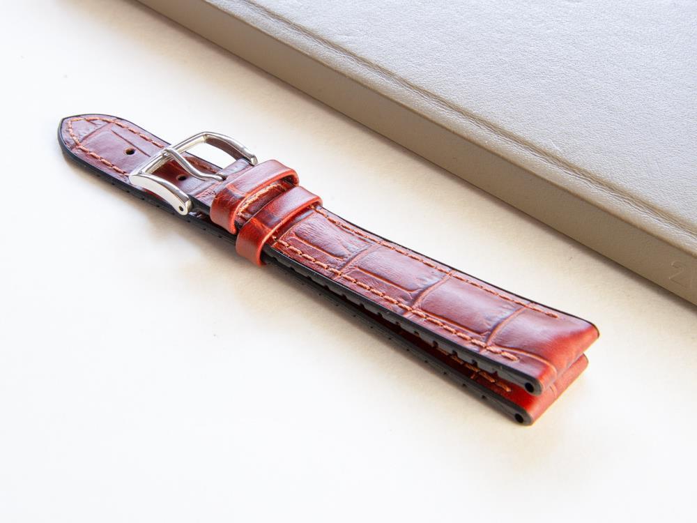 Bracelet Hirsch Performance Collection Paul, Brun Or, 18 mm, 0925028070-2-18