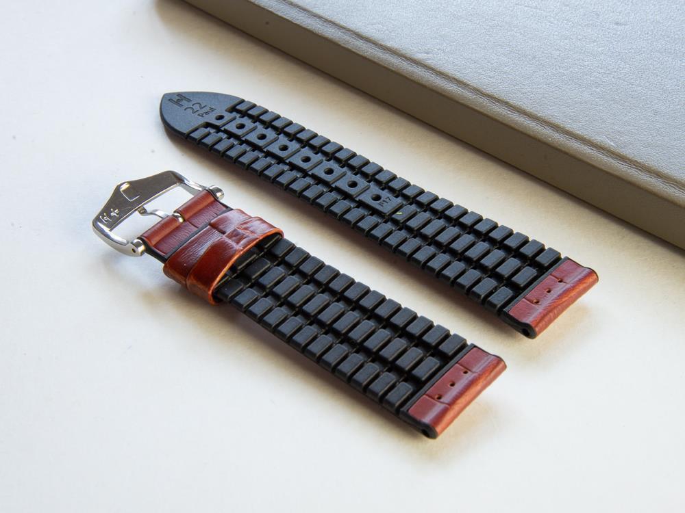 Bracelet Hirsch Performance Collection Paul, Brun Or, 22 mm, 0925028070-2-22