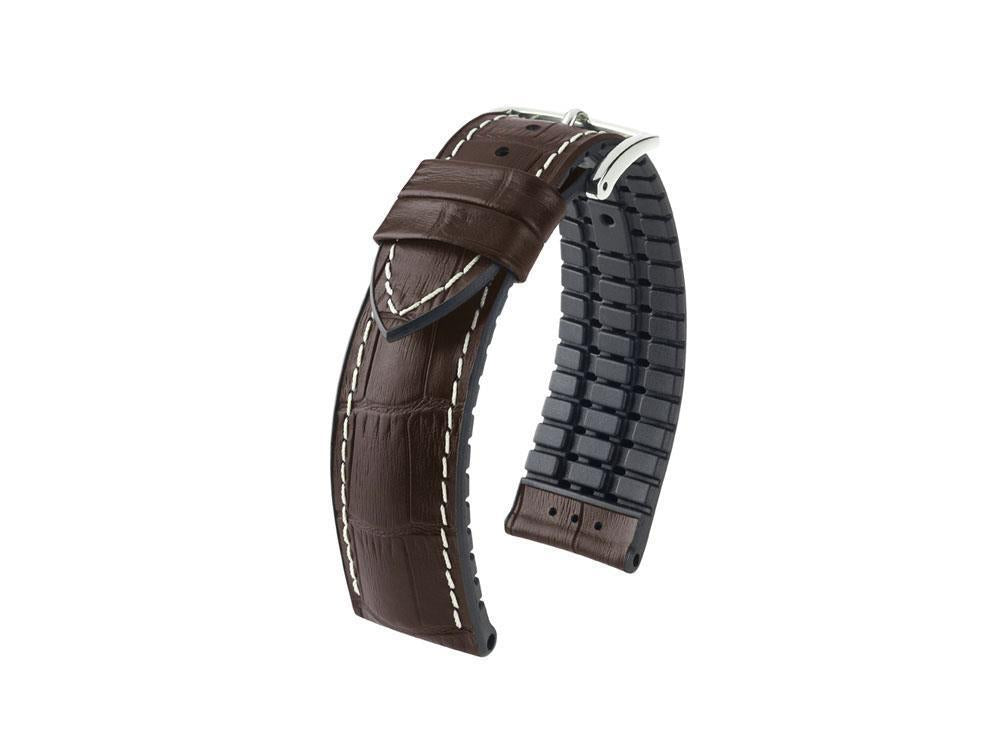 Bracelet Hirsch Performance Collection George, Marron, 24 mm, 0925128010-2-24