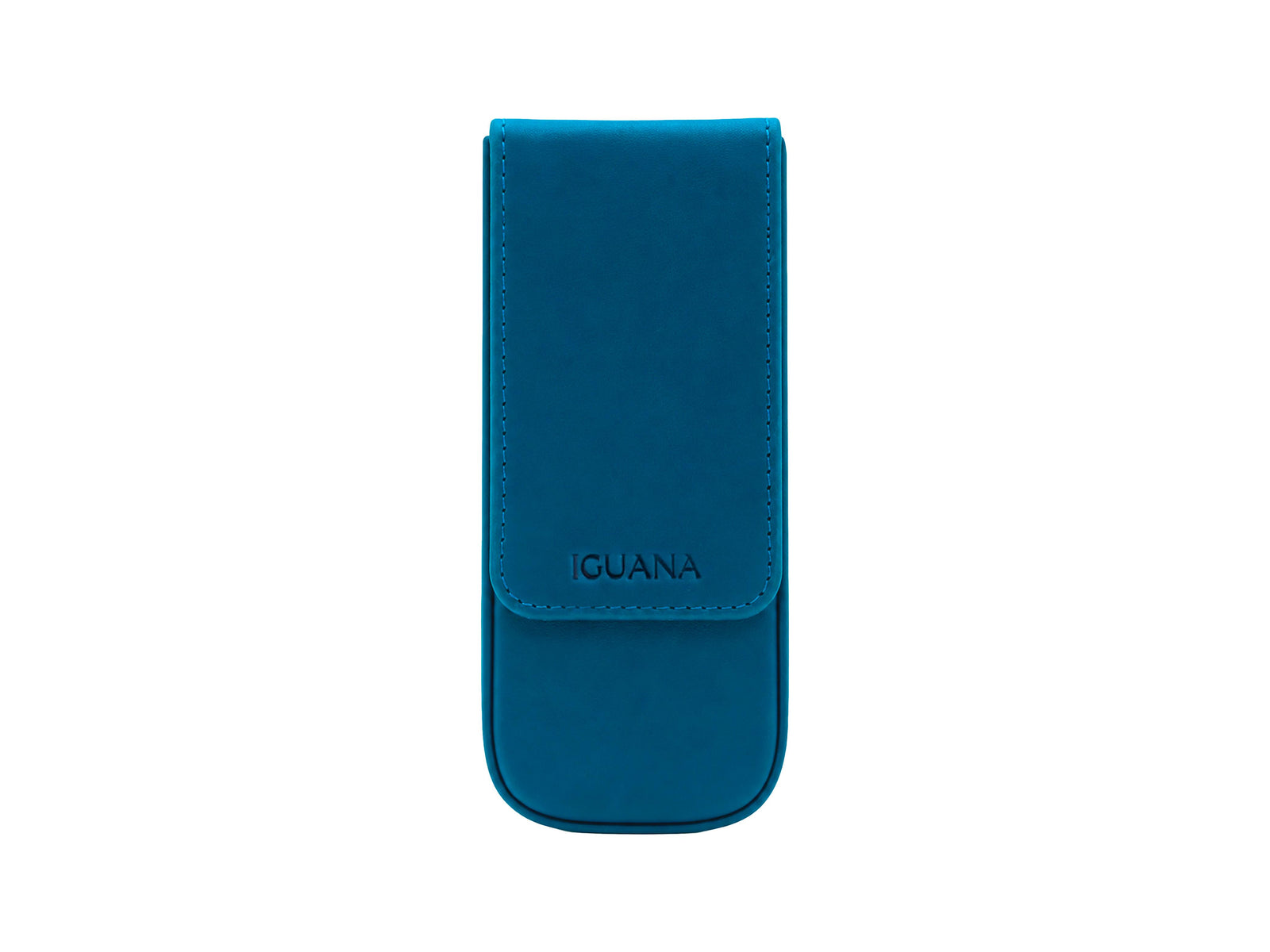 Étui à stylos Iguana Bleu pour 3 articles d'écriture, PEN-CASE-BLUE-3