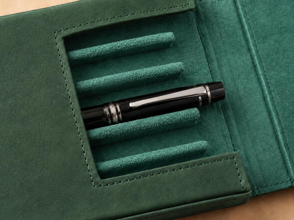 Étui à stylos Iguana Vert 6, PEN-CASE-GREEN-6