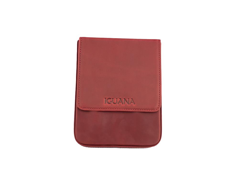 Étui à stylos Iguana Rouge 6, PEN-CASE-RED-6