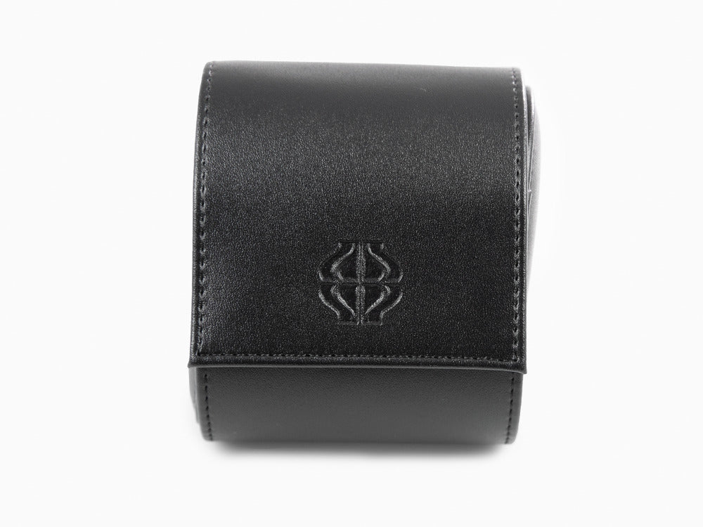 Étui de Montre Iguana, Cuir Vegan, Noir, 1 Montre, WATCH-ROLL