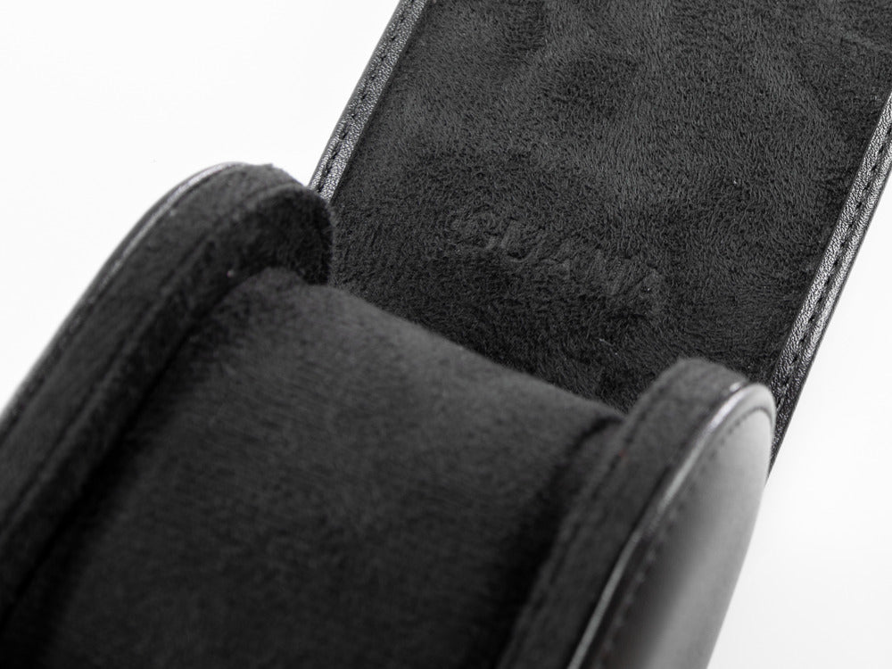 Étui de Montre Iguana, Cuir Vegan, Noir, 1 Montre, WATCH-ROLL