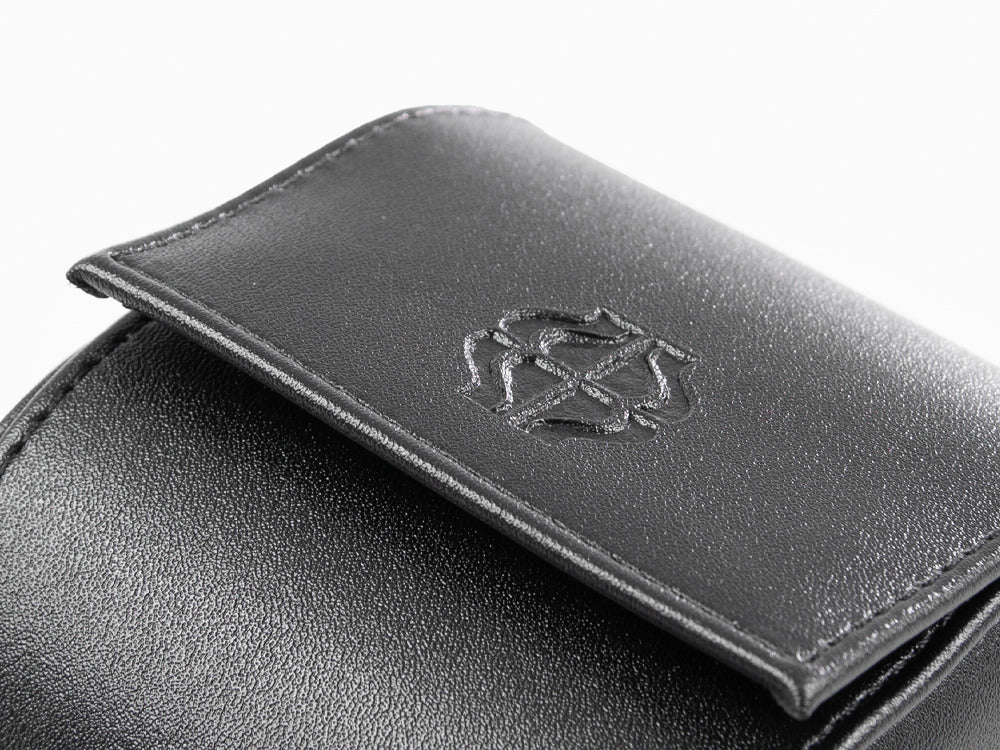 Étui de Montre Iguana, Cuir Vegan, Noir, 1 Montre, WATCH-ROLL