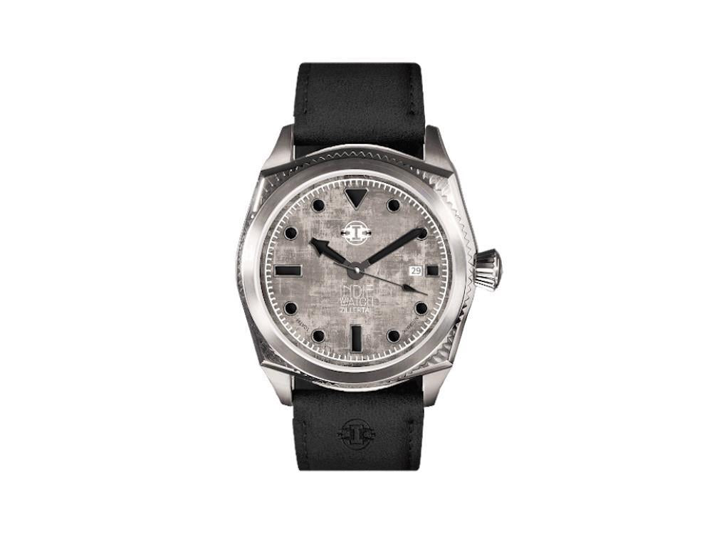 Montre Automatique Indie Watch Zillertal, Gris, 40 mm, 163Z