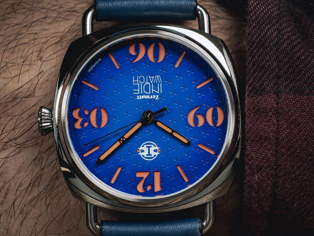 Montre Automatique Indie Watch Zermatt, Bleu, 44 mm, 31Z