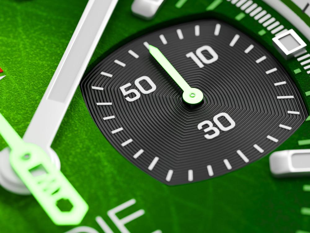 Montre à Quartz Indie Watch Strum, Vert, 42 mm, Chronographe, 521W