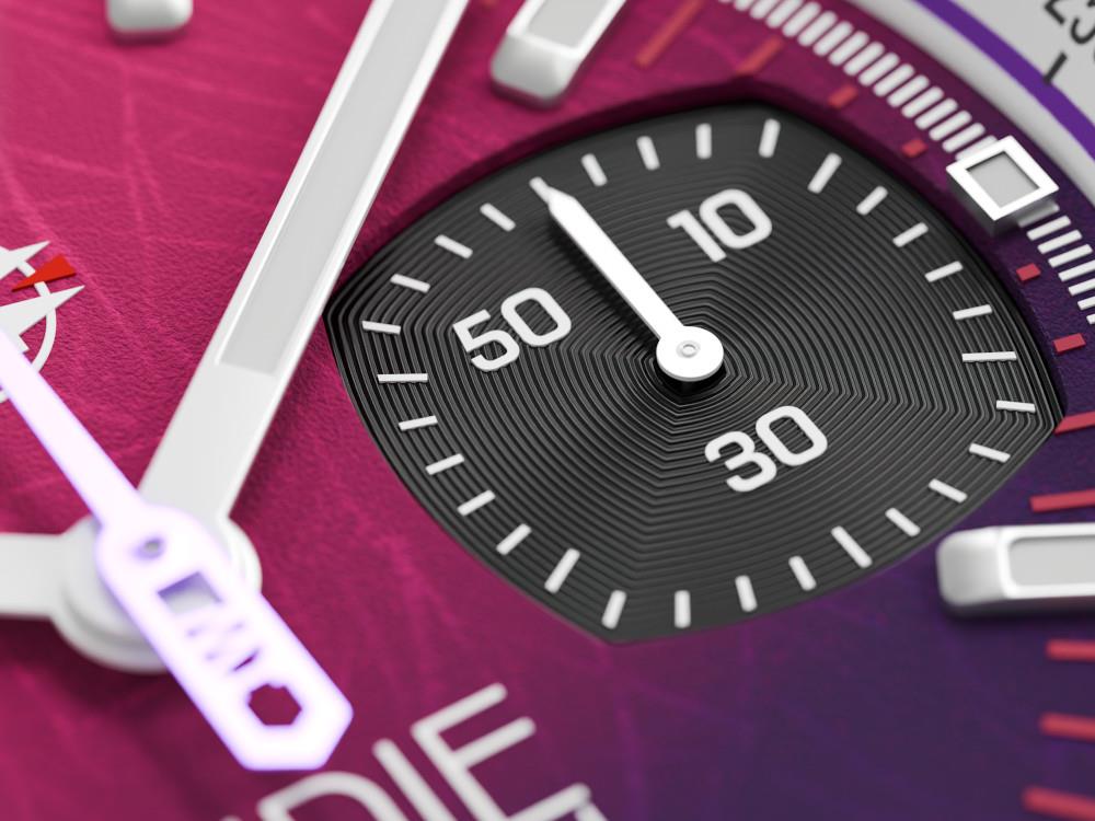 Montre à Quartz Indie Watch Strum, Rosa, 42 mm, Chronographe, 521Z