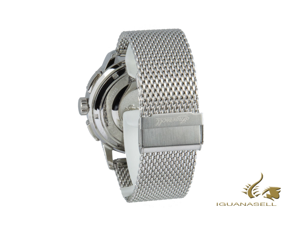 Montre à Quartz Ingersoll Regent, Chronographe, Noir, Maille milanaise, I00103