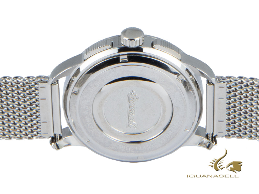 Montre à Quartz Ingersoll Regent, Chronographe, Noir, Maille milanaise, I00103