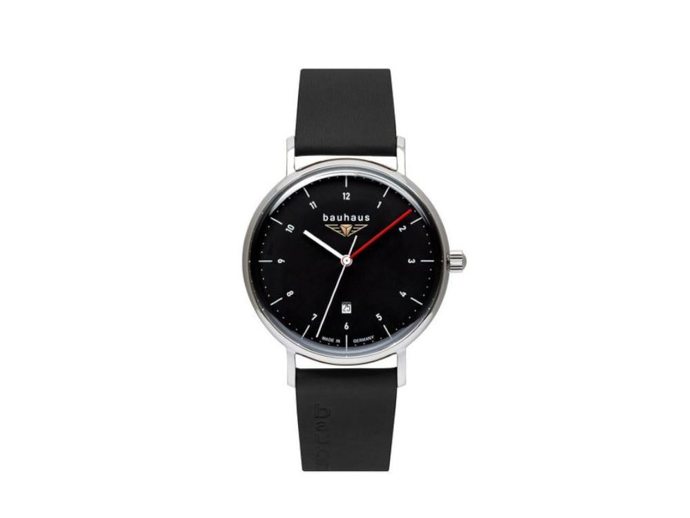 Montre à Quartz Bauhaus, Noir, 41 mm, Jour, 2140-2