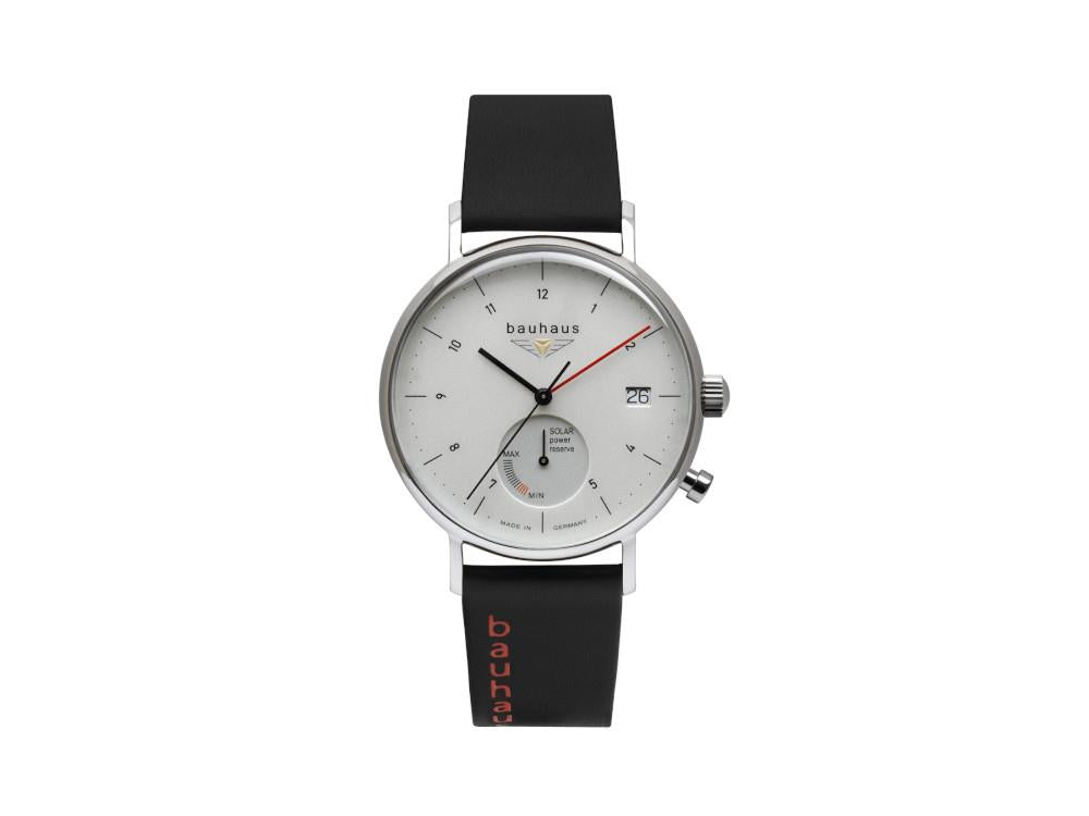 Montre à Quartz Bauhaus, Argent, 41 mm, Jour, 2112-1