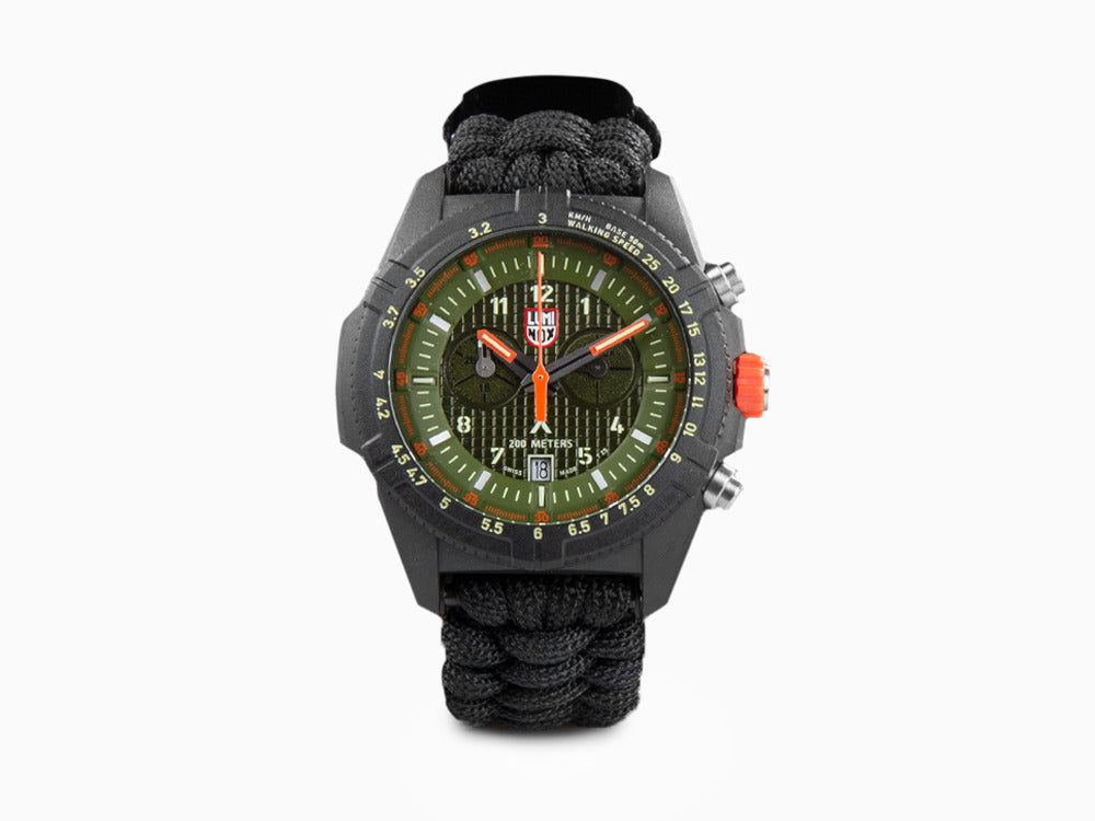 Montre à Quartz Luminox Bear Grylls Survival Land, Vert, 45mm, Paracord, XL.3797