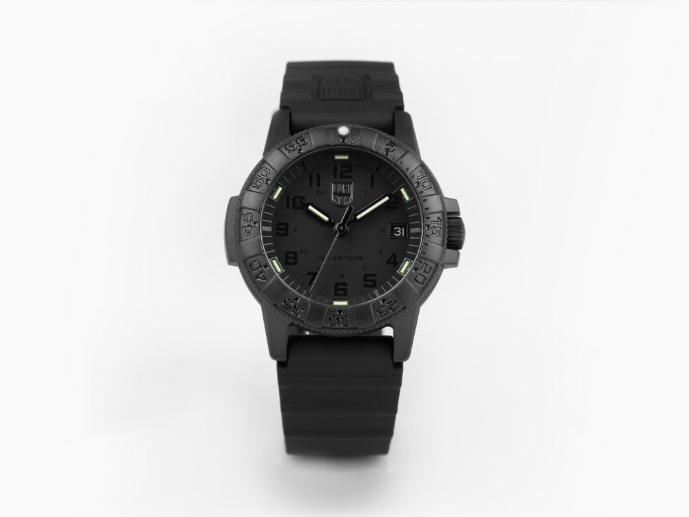 Montre à Quartz Luminox Leatherback Sea Turtle, Noir, Carbone, 39mm, 10 atm
