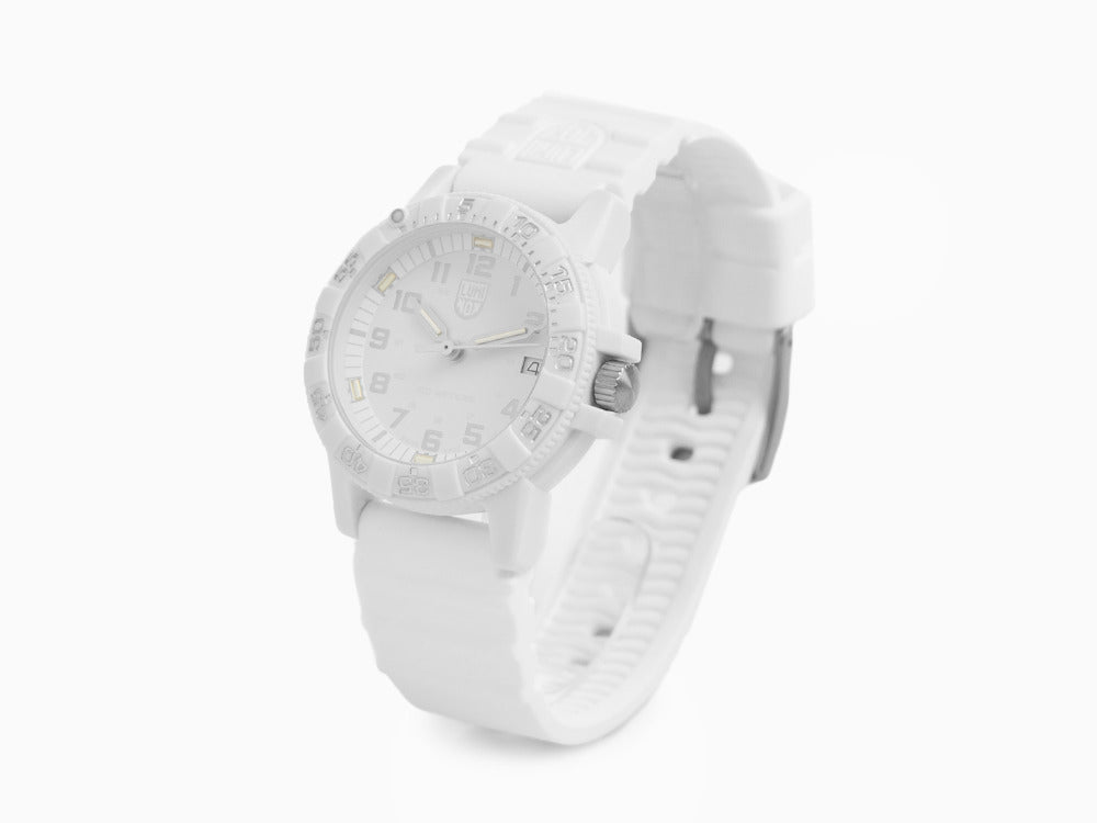 Montre à Quartz Luminox Leatherback Sea Turtle, Blanc, Fibre de verre, 39mm