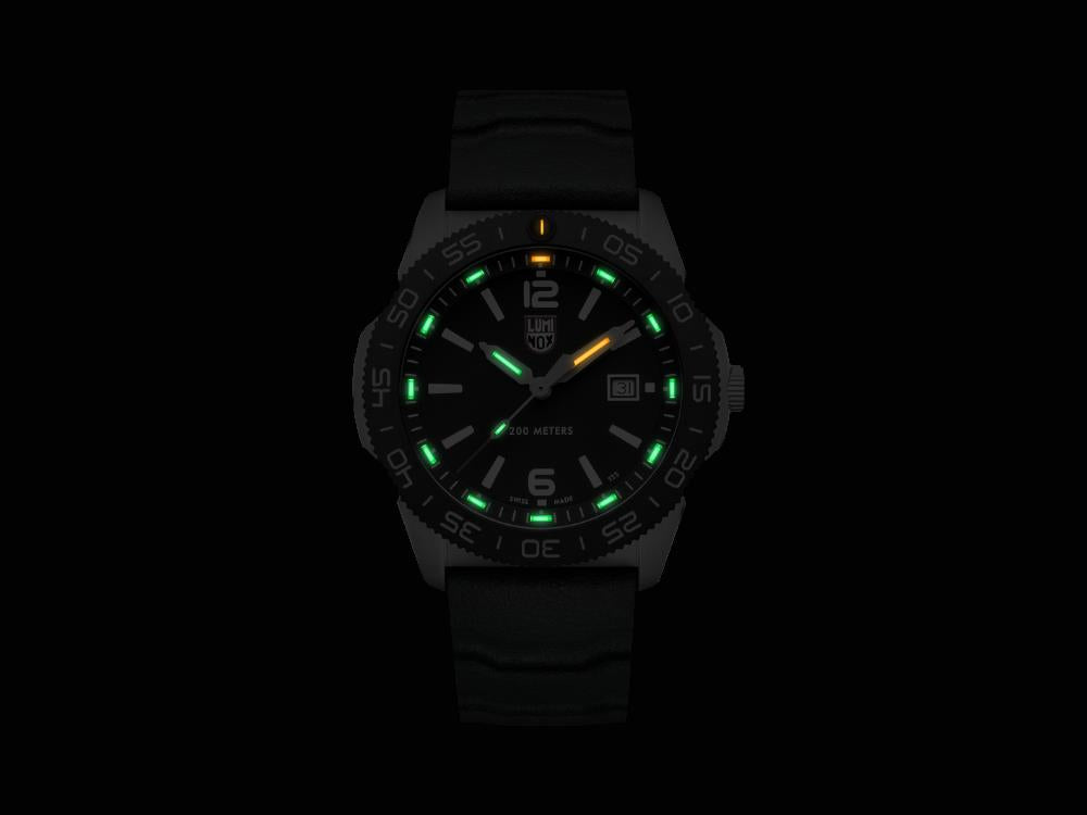 Montre à Quartz Luminox Sea Pacific Diver, CARBONOX, Noir, 44 mm, XS.3121