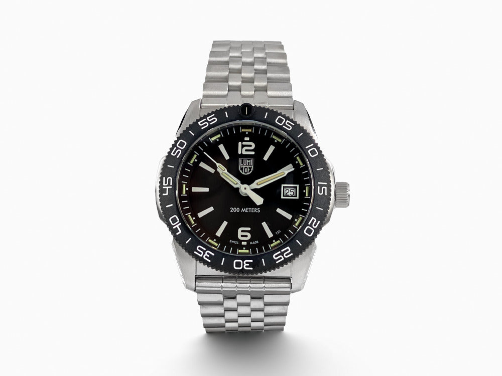 Montre à Quartz Luminox Sea Pacific Diver Ripple Collection, Noir, XS.3122M